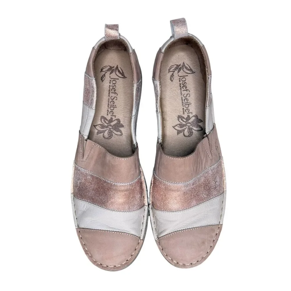 Josef Seibel  Women’s Slip On Shoes Size 10.5 (EU 41) Sofie 23 Leather Metallic